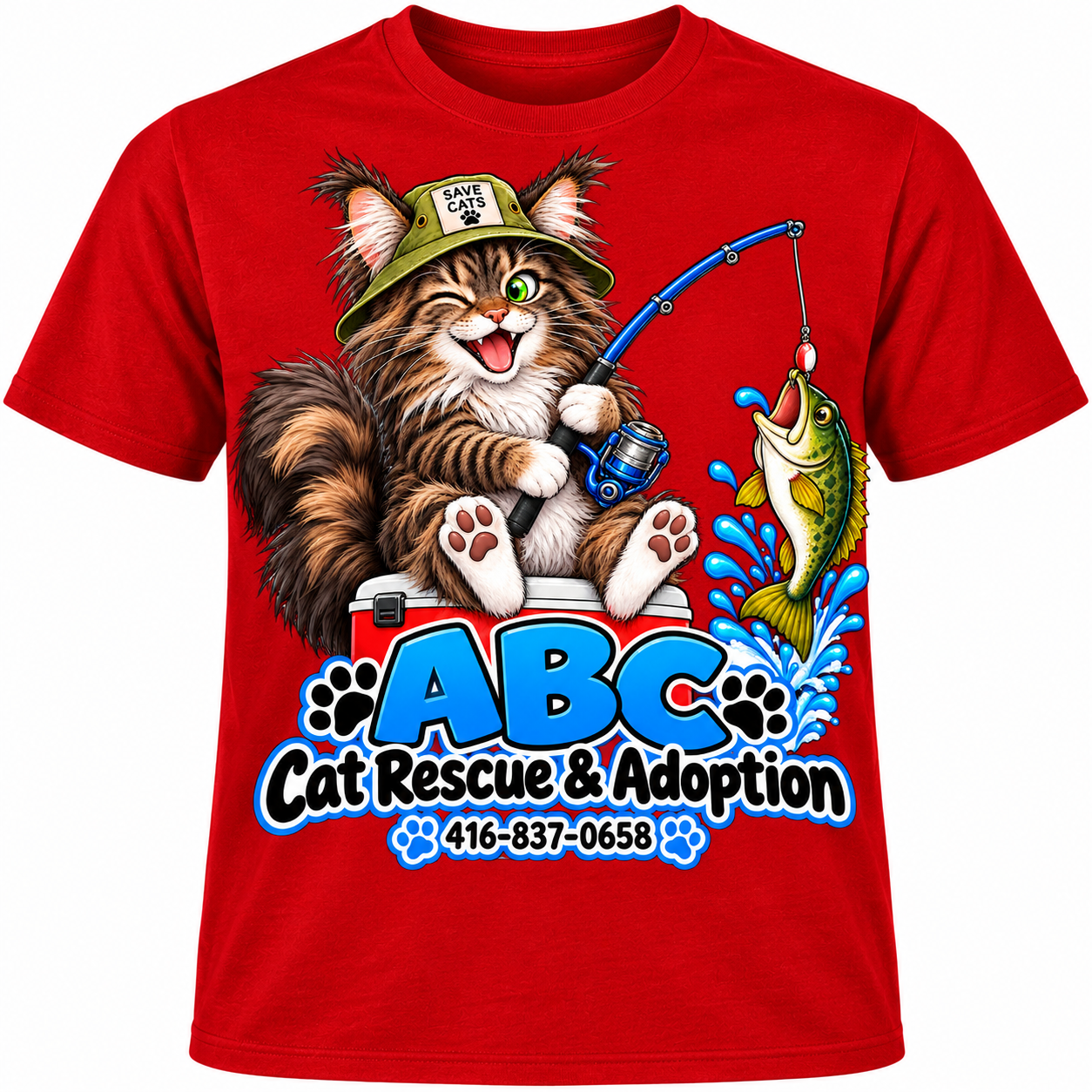 ABC Cat Rescue T-Shirt - Image 2