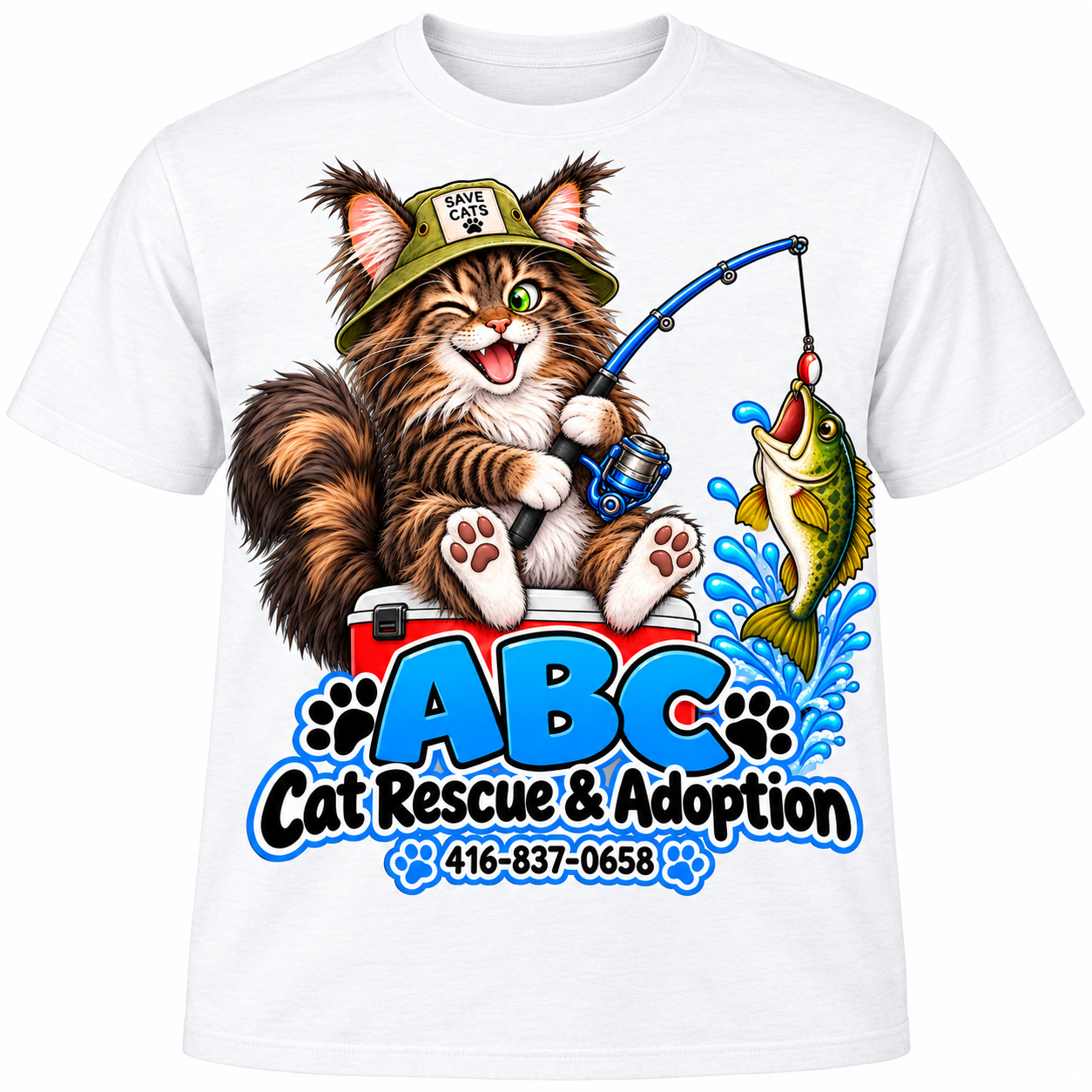 ABC Cat Rescue T-Shirt - Image 4