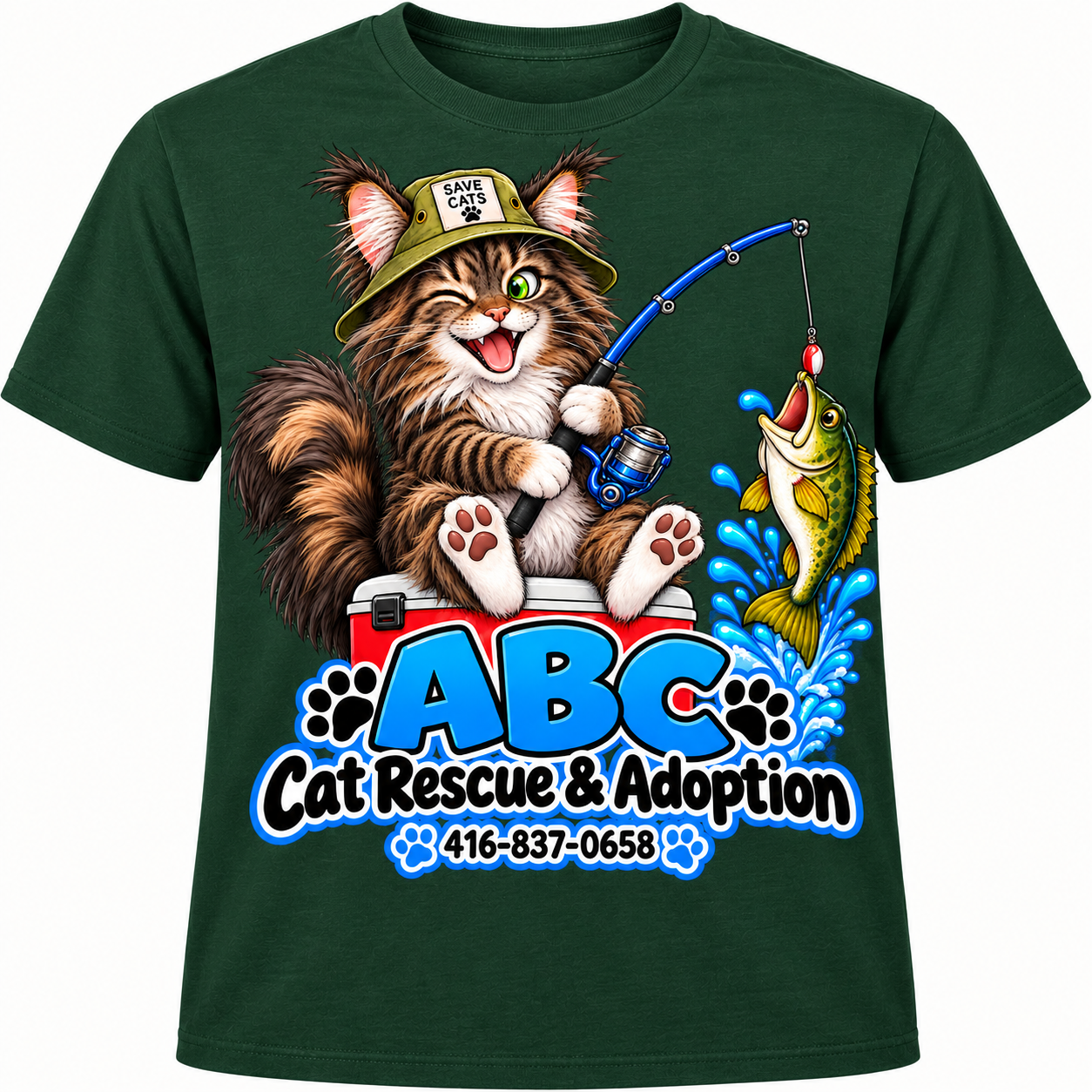 ABC Cat Rescue T-Shirt - Image 5